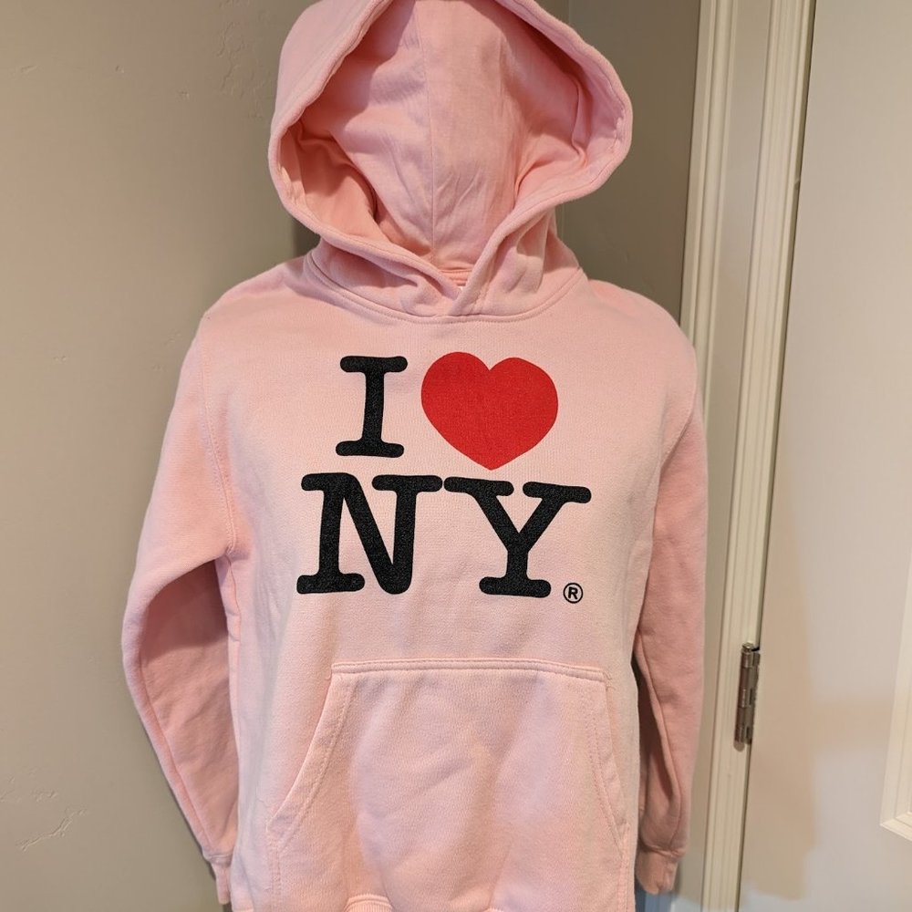 I Love NY Pink Sweatshirt sz YL